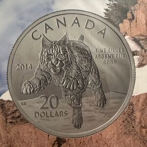 Canada Fine Lynx Silver Coin
